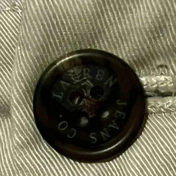 Lauren Ralph Lauren, Lauren Jean Co. Women's sz 8 Green Tag Tan Trousers - Picture 3 of 5